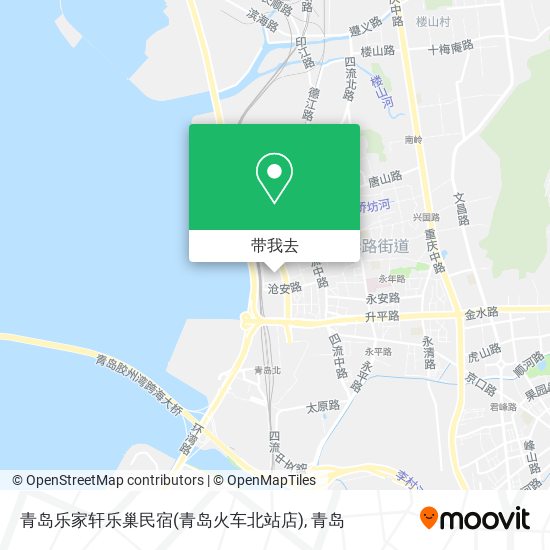 青岛乐家轩乐巢民宿(青岛火车北站店)地图