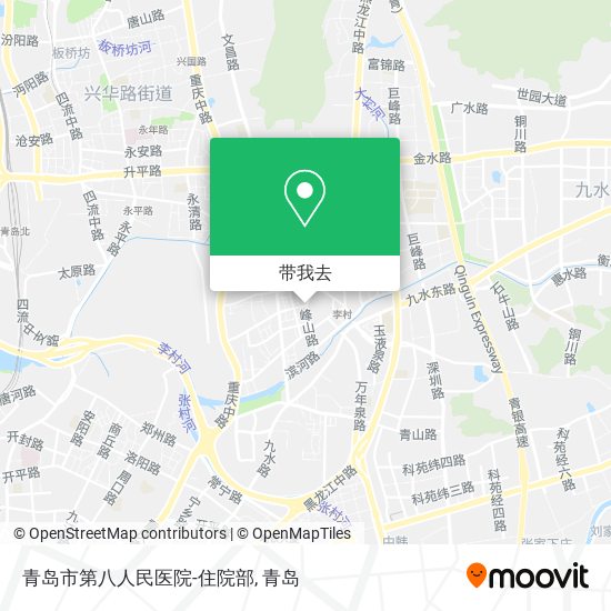 青岛市第八人民医院-住院部地图
