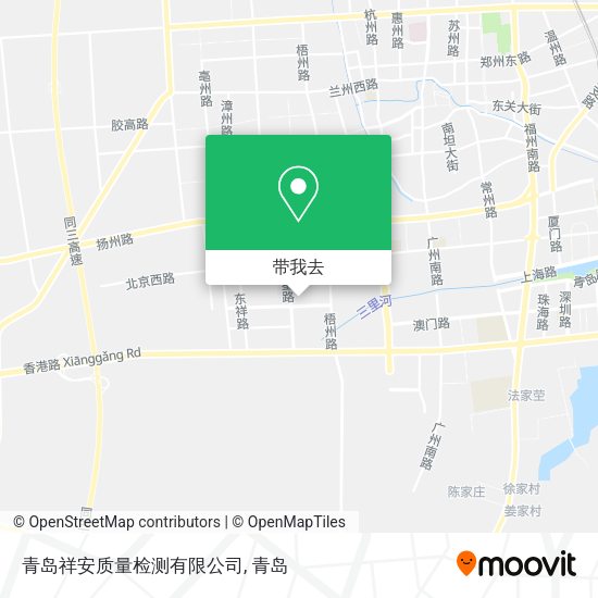 青岛祥安质量检测有限公司地图