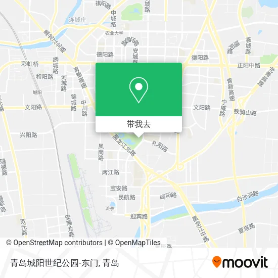 青岛城阳世纪公园-东门地图