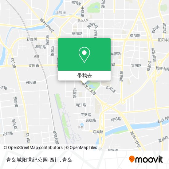 青岛城阳世纪公园-西门地图