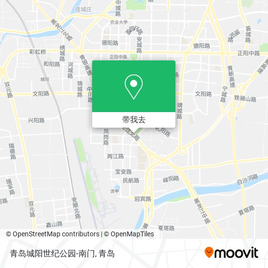 青岛城阳世纪公园-南门地图