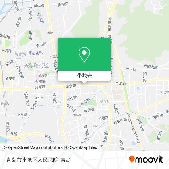 青岛市李沧区人民法院地图