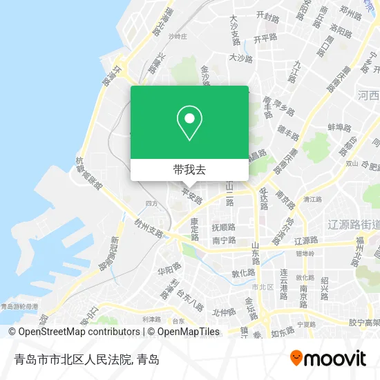 青岛市市北区人民法院地图