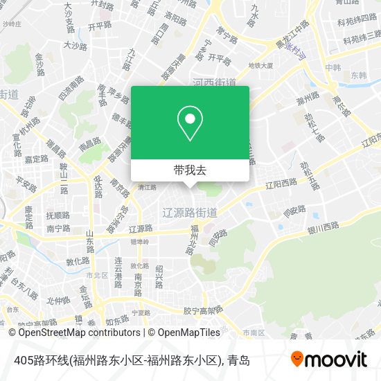 405路环线(福州路东小区-福州路东小区)地图