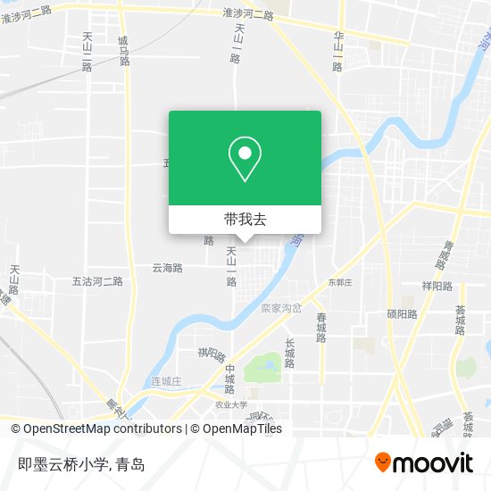 即墨云桥小学地图