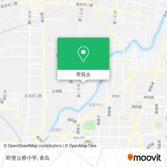即墨云桥小学地图
