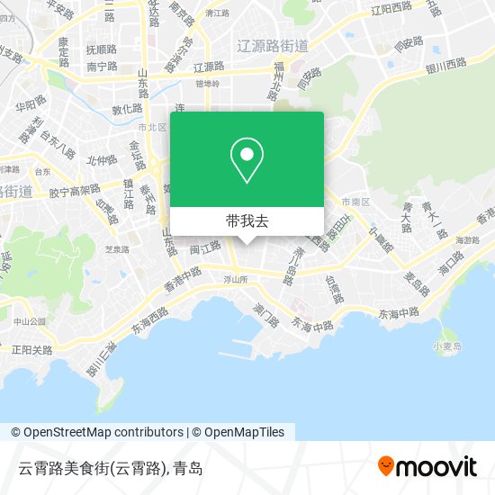 云霄路美食街地图