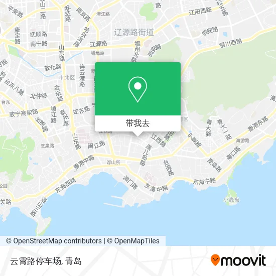 云霄路停车场地图