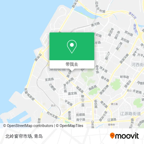 北岭窗帘市场地图