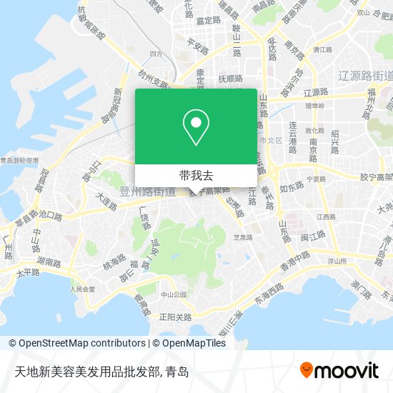 天地新美容美发用品批发部地图