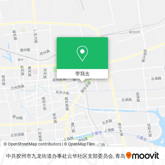 中共胶州市九龙街道办事处云华社区支部委员会地图