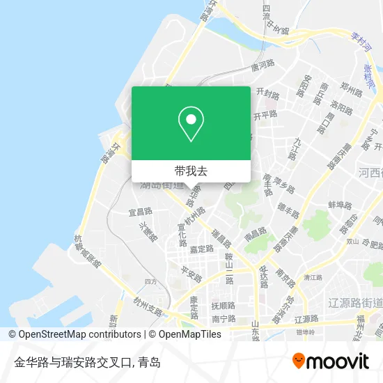 金华路与瑞安路交叉口地图