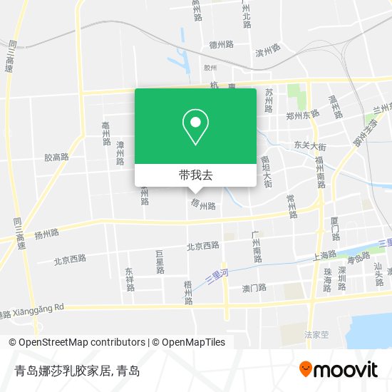 青岛娜莎乳胶家居地图