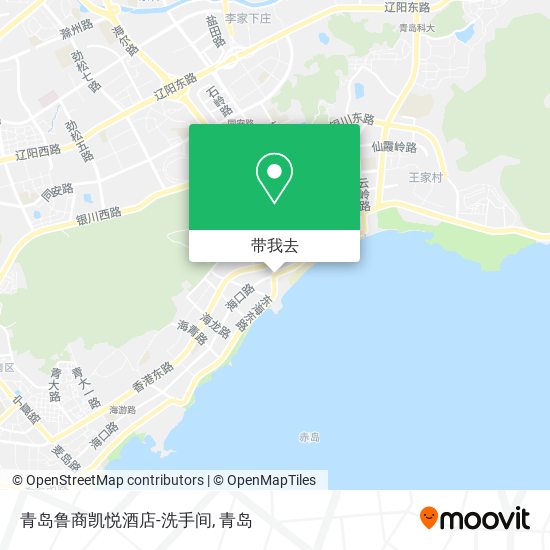 青岛鲁商凯悦酒店-洗手间地图