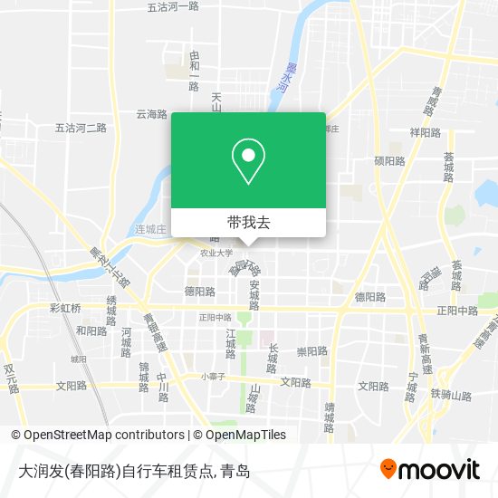 大润发(春阳路)自行车租赁点地图