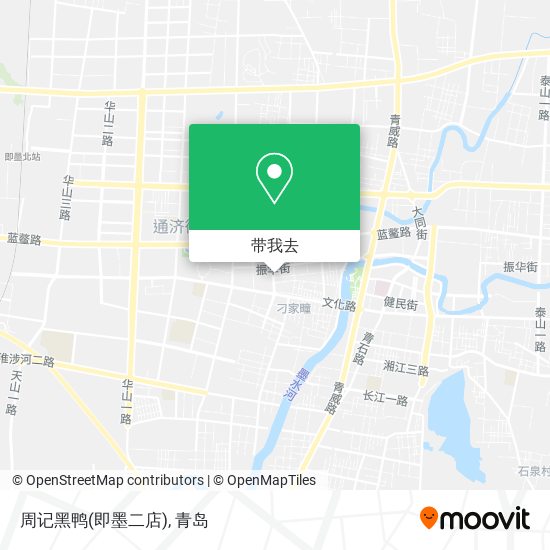周记黑鸭(即墨二店)地图