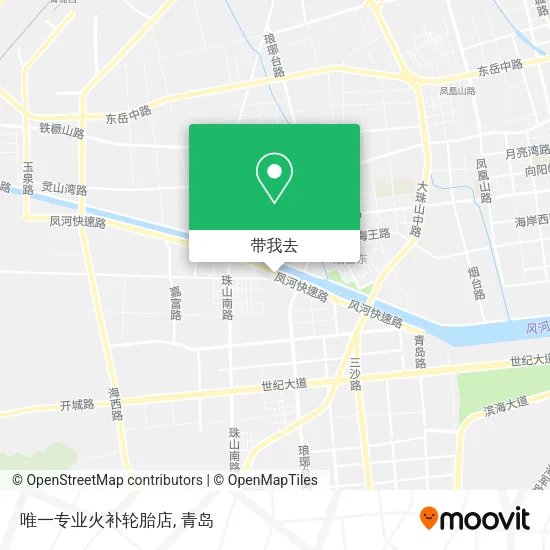 唯一专业火补轮胎店地图