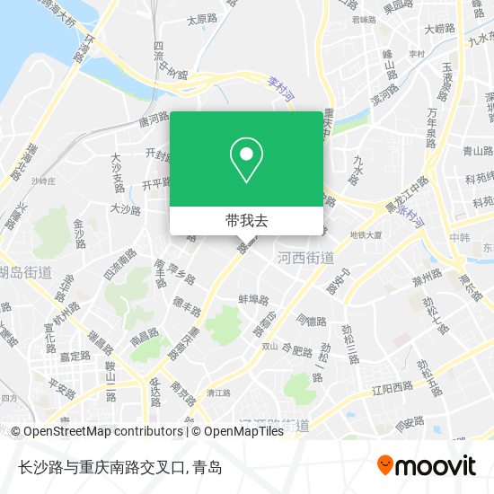 长沙路与重庆南路交叉口地图