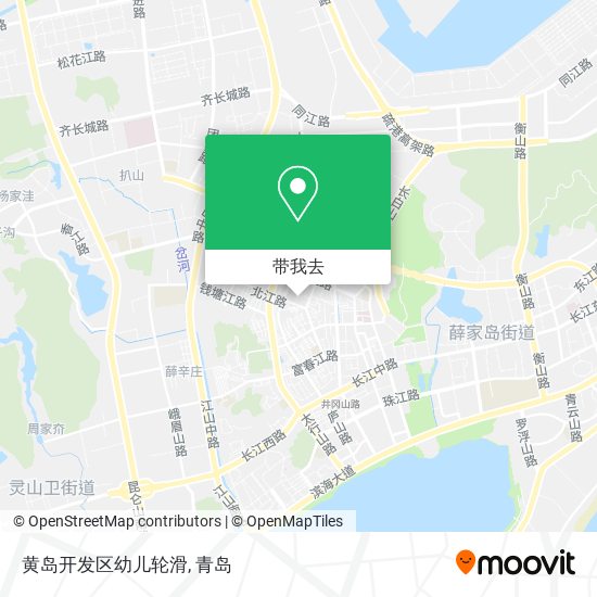 黄岛开发区幼儿轮滑地图