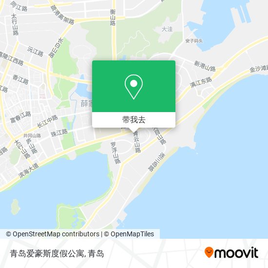 青岛爱豪斯度假公寓地图