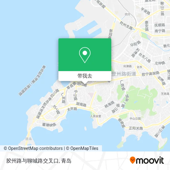 胶州路与聊城路交叉口地图