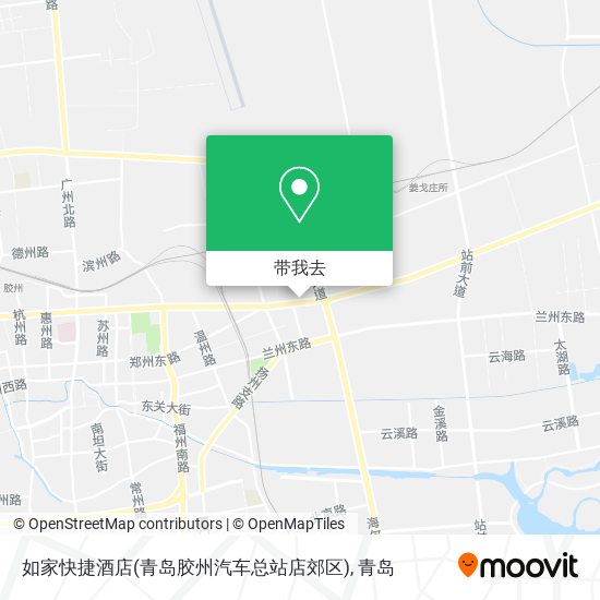 如家快捷酒店(青岛胶州汽车总站店郊区)地图