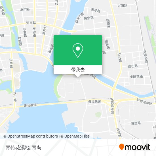 青特花溪地地图