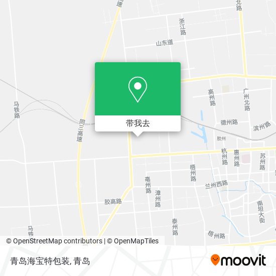 青岛海宝特包装地图