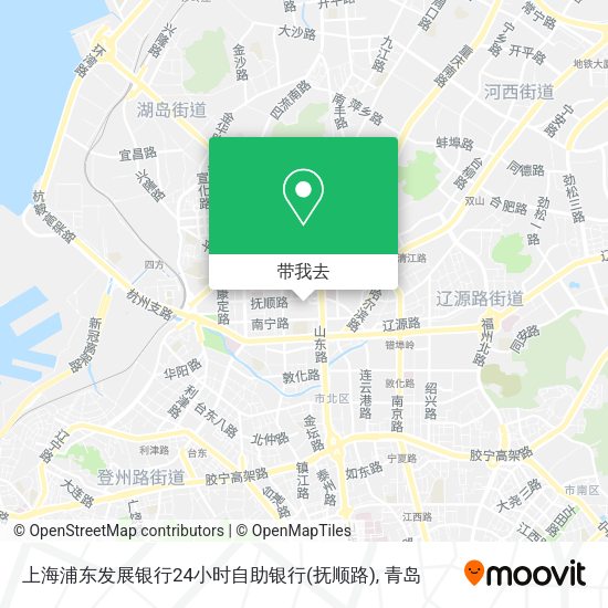 上海浦东发展银行24小时自助银行(抚顺路)地图