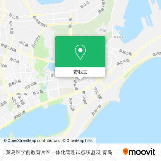黄岛区学前教育片区一体化管理试点联盟园地图