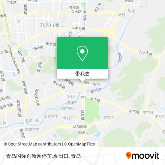 青岛国际创新园停车场-出口地图