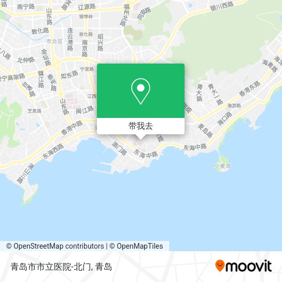 青岛市市立医院-北门地图