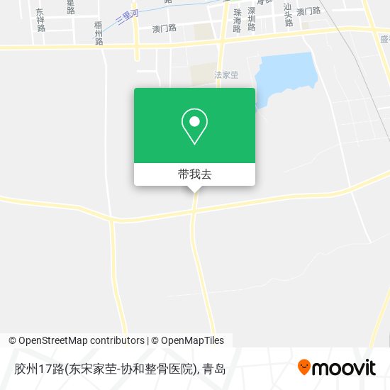 胶州17路(东宋家茔-协和整骨医院)地图