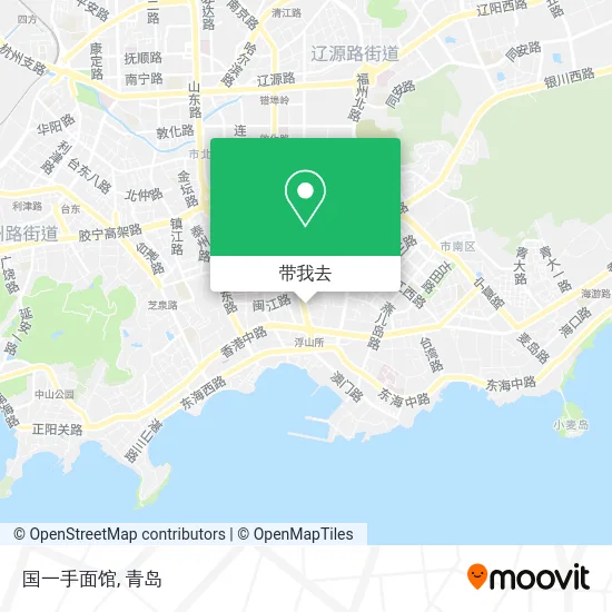国一手面馆地图