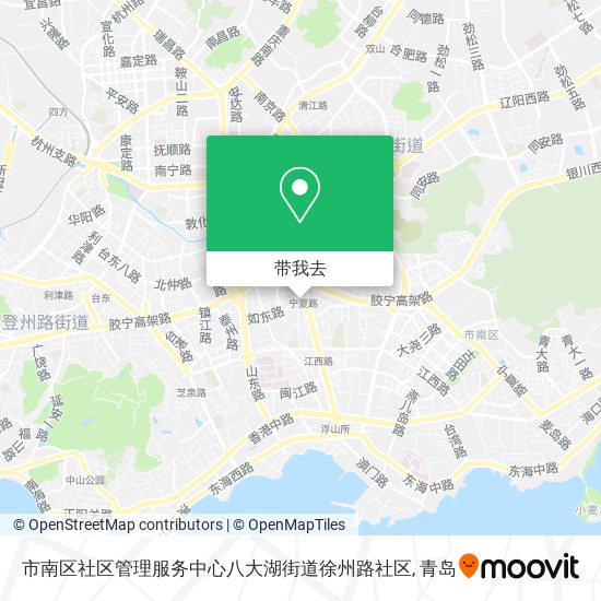 市南区社区管理服务中心八大湖街道徐州路社区地图