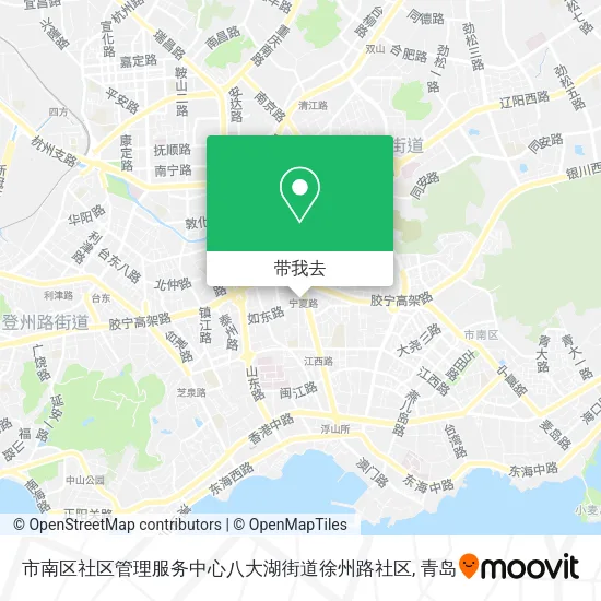 市南区社区管理服务中心八大湖街道徐州路社区地图