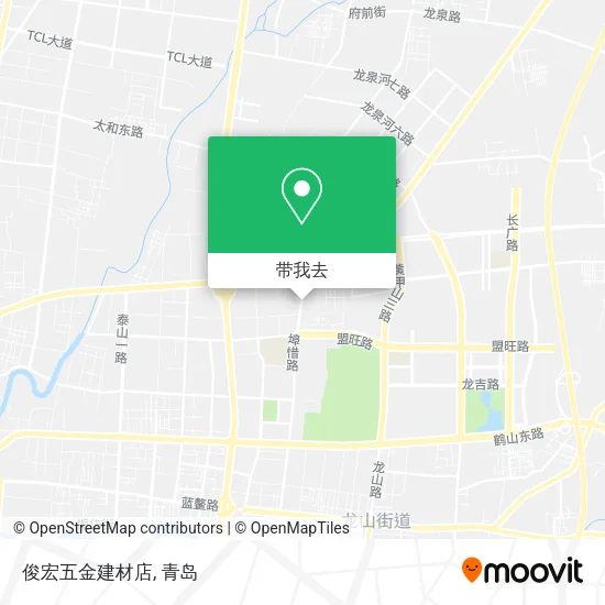 俊宏五金建材店地图
