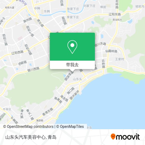 山东头汽车美容中心地图
