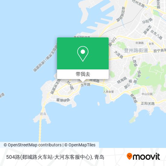 504路(郯城路火车站-大河东客服中心)地图