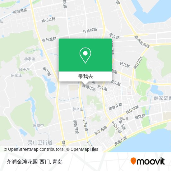 齐润金滩花园-西门地图