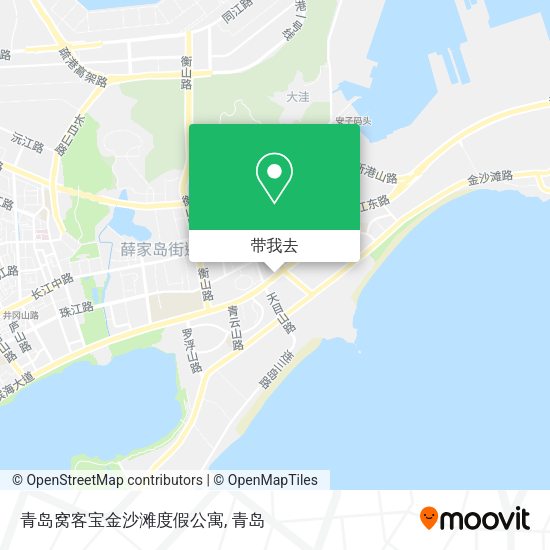 青岛窝客宝金沙滩度假公寓地图