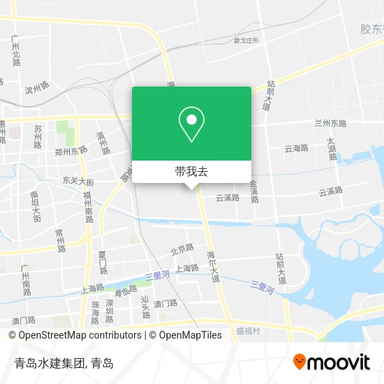 青岛水建集团地图