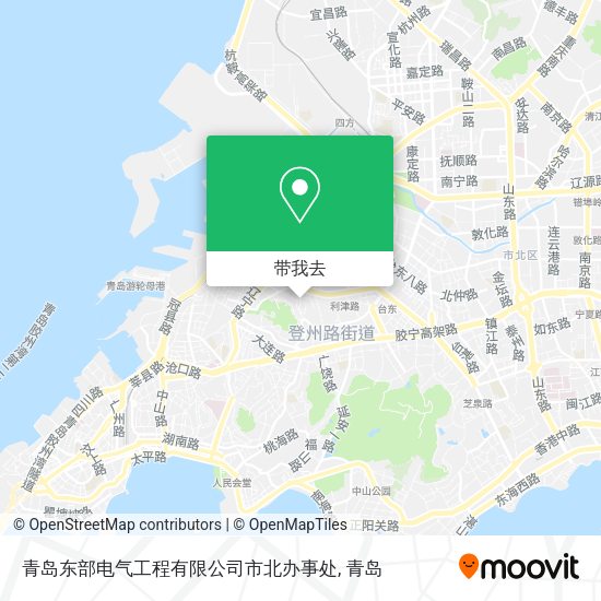 青岛东部电气工程有限公司市北办事处地图