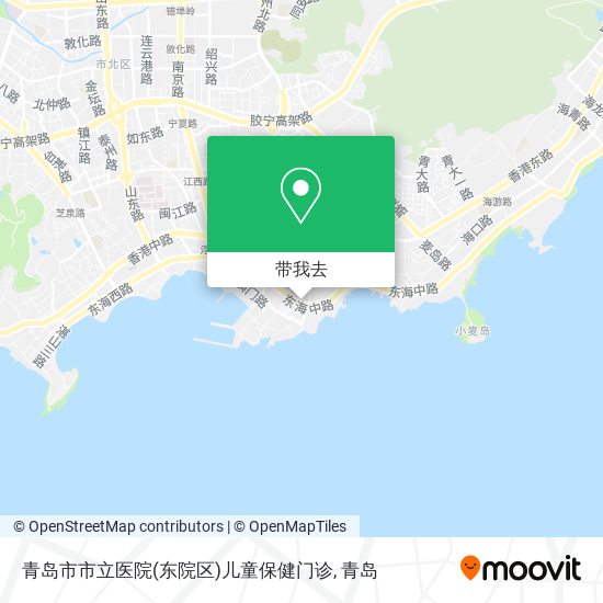 青岛市市立医院(东院区)儿童保健门诊地图