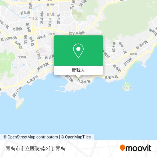 青岛市市立医院-南2门地图