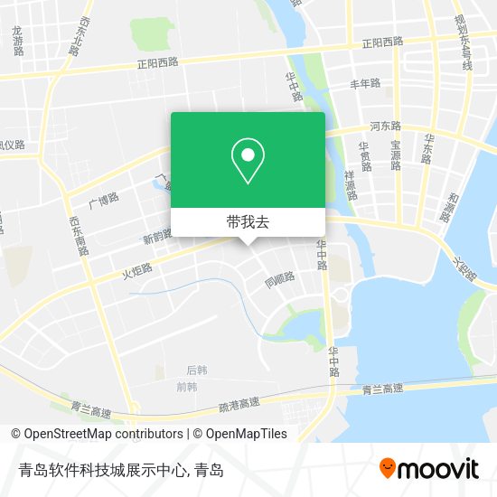青岛软件科技城展示中心地图