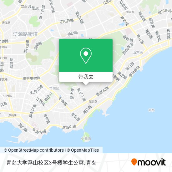 青岛大学浮山校区3号楼学生公寓地图