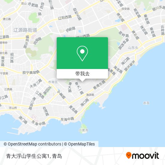 青大浮山学生公寓1地图