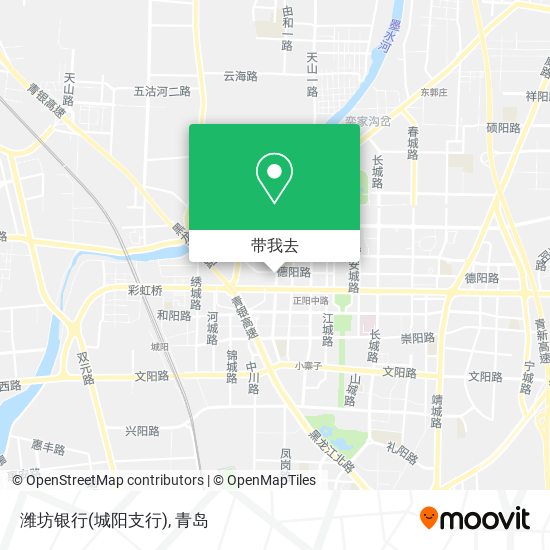 潍坊银行(城阳支行)地图